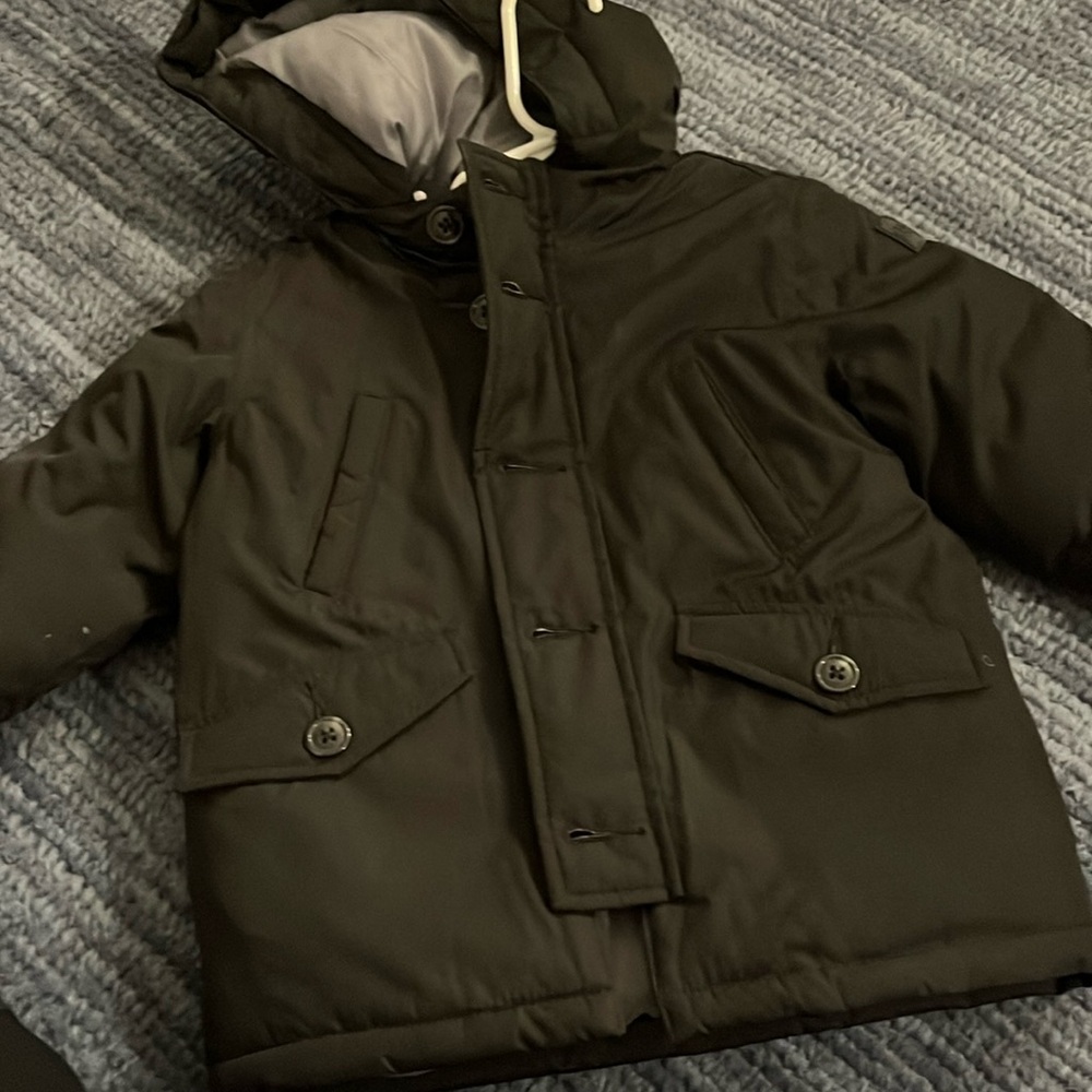 GAP black winter coat size 18-24M